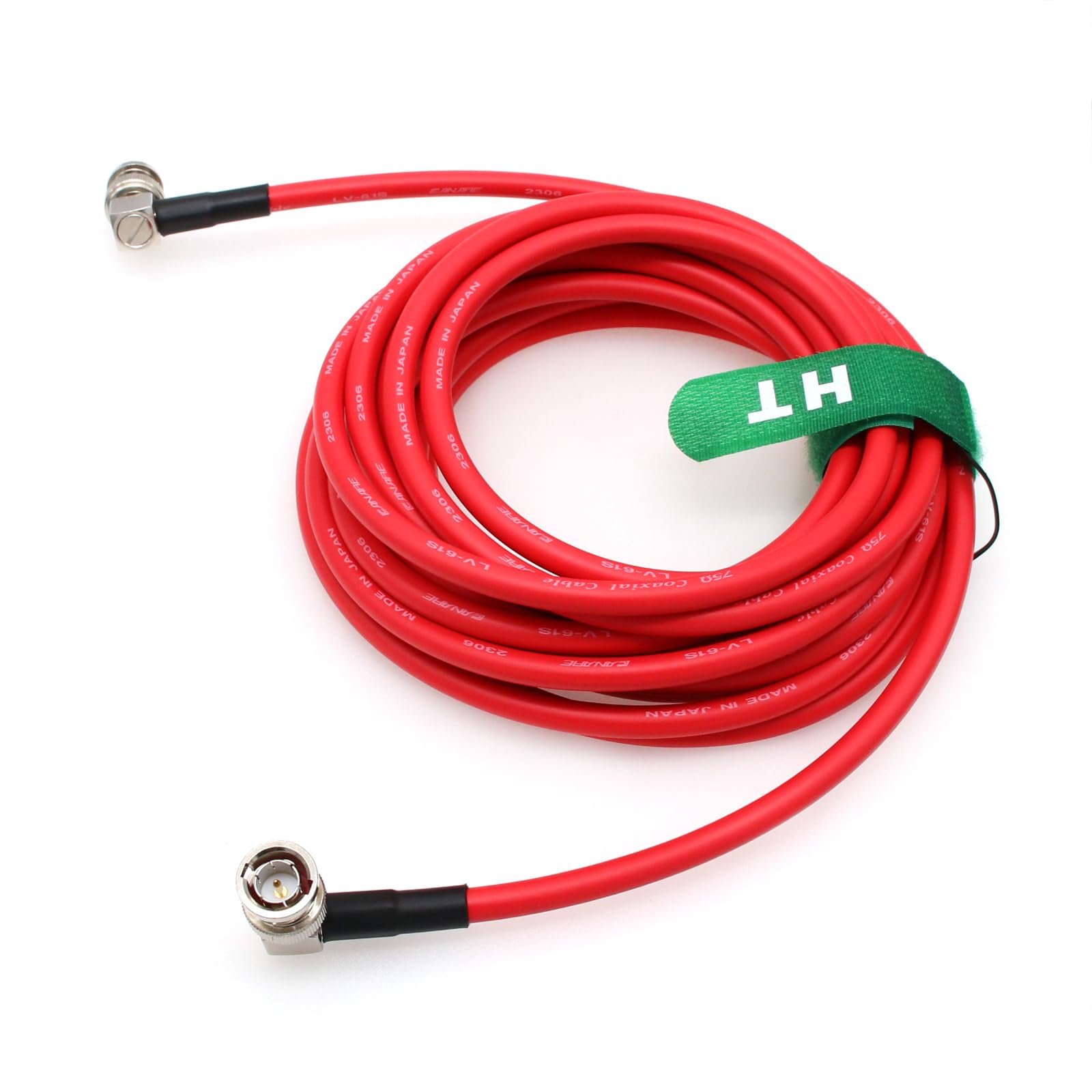 Hangton 12G 3G Hd Sdi Raw 4K 60Fps Video Cable Right Angle Bnc Canare Lv 61S 75 Ohm Coaxial Shielded For Sony Fs7 Fx9 Fx6 Alexa