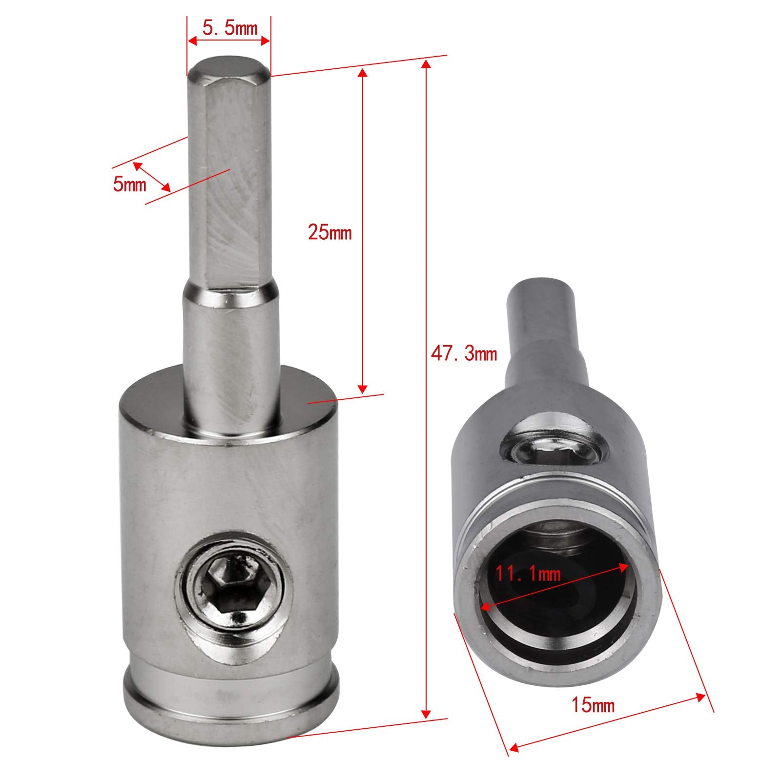 Amp Input Reducer 4Pcs 4 Gauge To 8 Gauge Wire Reducer Power/Ground Input Reducer Adapter Brass With Nickel Plated