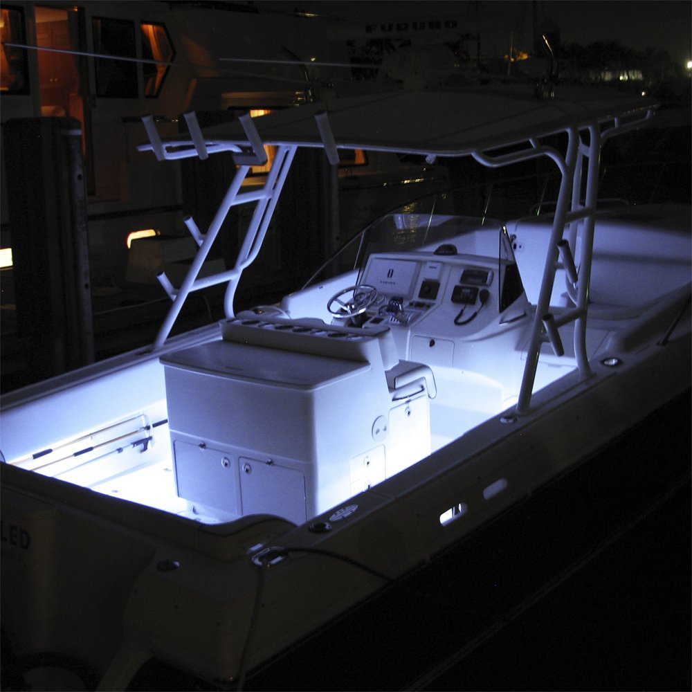 Lumitec 12-Inch Rail2 White/Blue Dimmable Output Light 101081,WBLITB004NETATQ