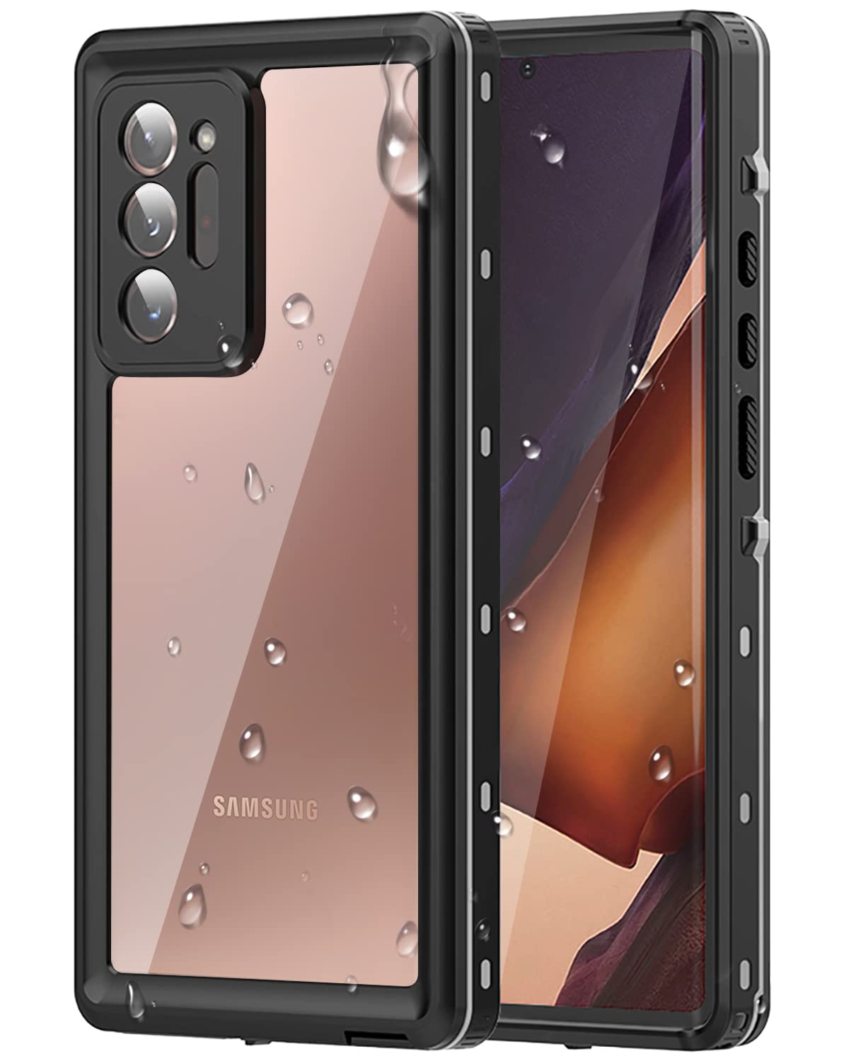 Wifort Samsung Galaxy Note 20 Ultra Waterproof Case Built In Screen Protector Water Resistant Cover Protective Drop Protection H