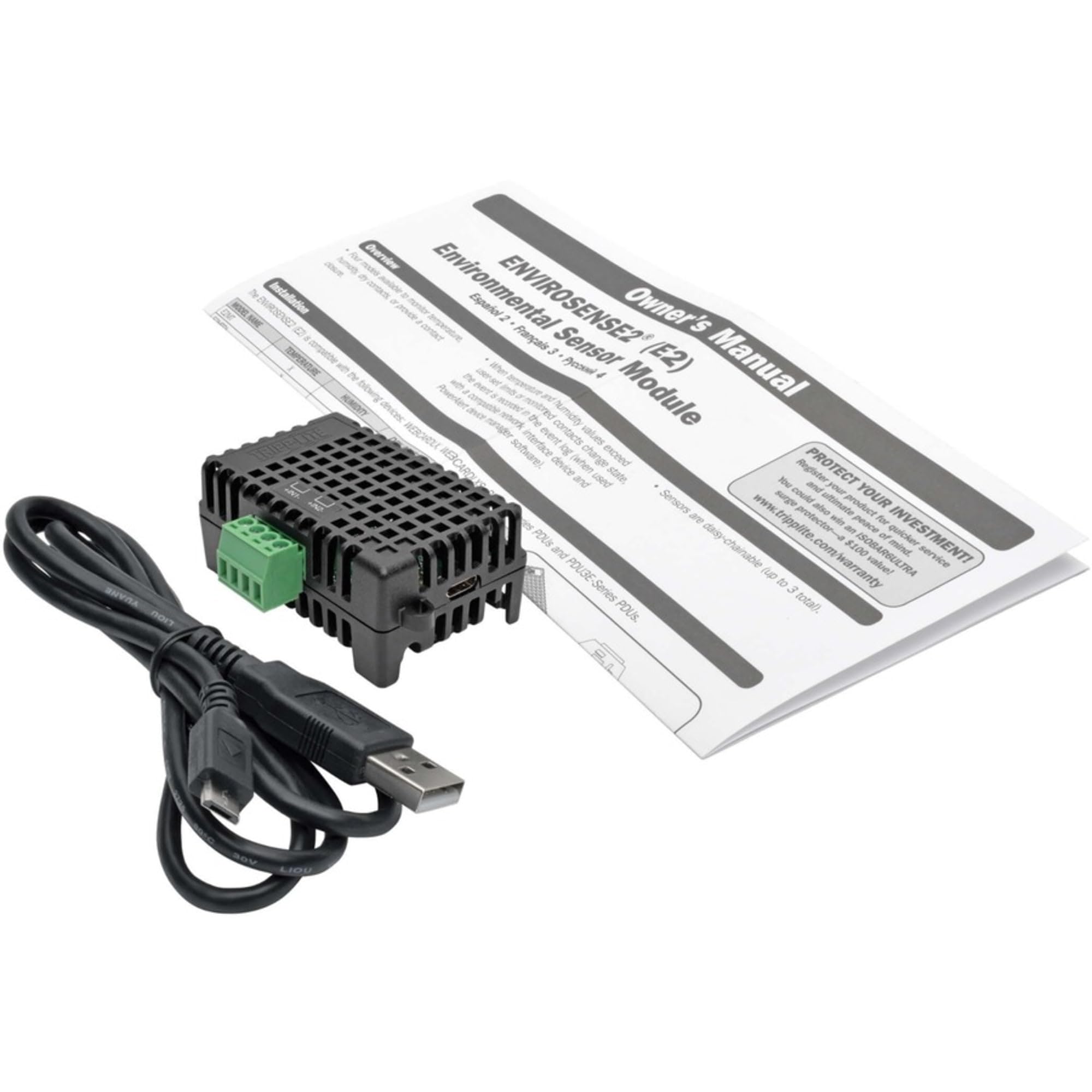 Tripp Lite Environmental Sensor W/Temp & Humidity Monitor & Digital Inputs (E2Mthdi)