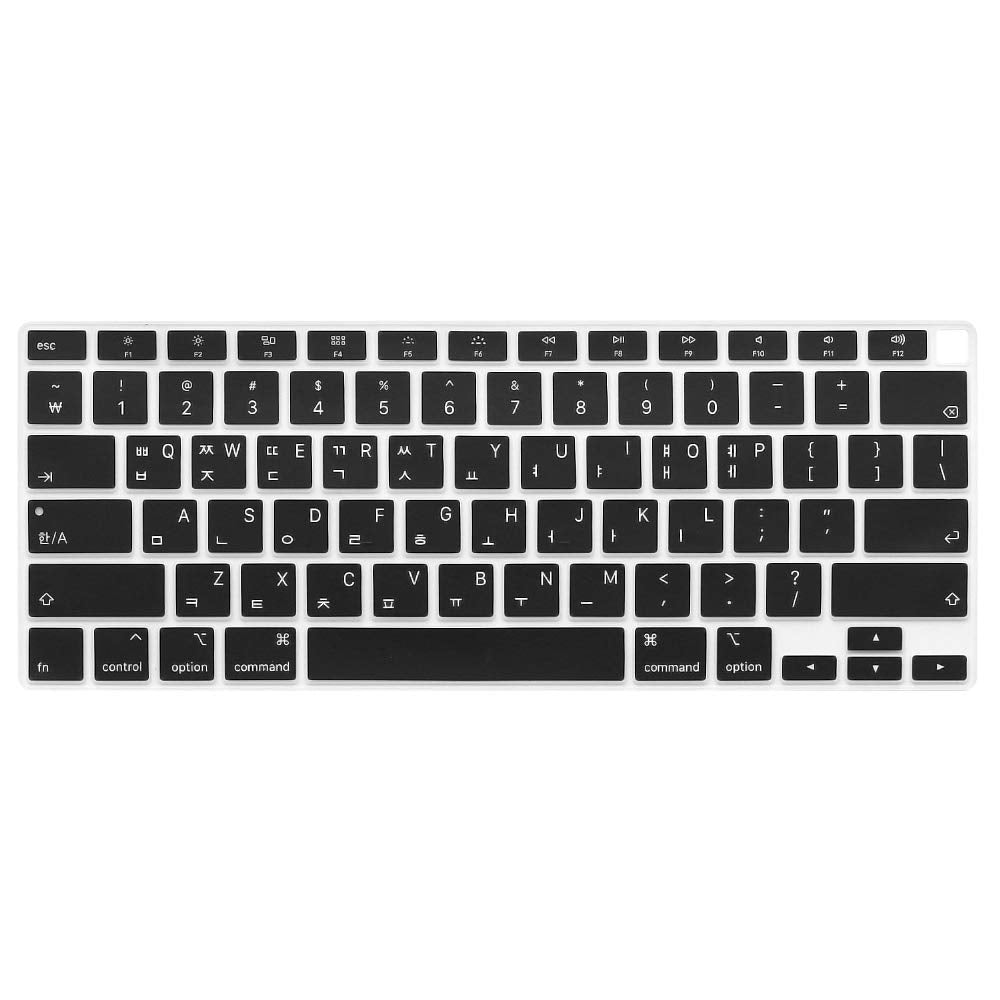 Proelife Korean Language Ultra Thin Silicone Keyboard Cover For 2021 2020 Macbook Air 13 Inch A2179 And A2337 Apple M1 Chip (Us