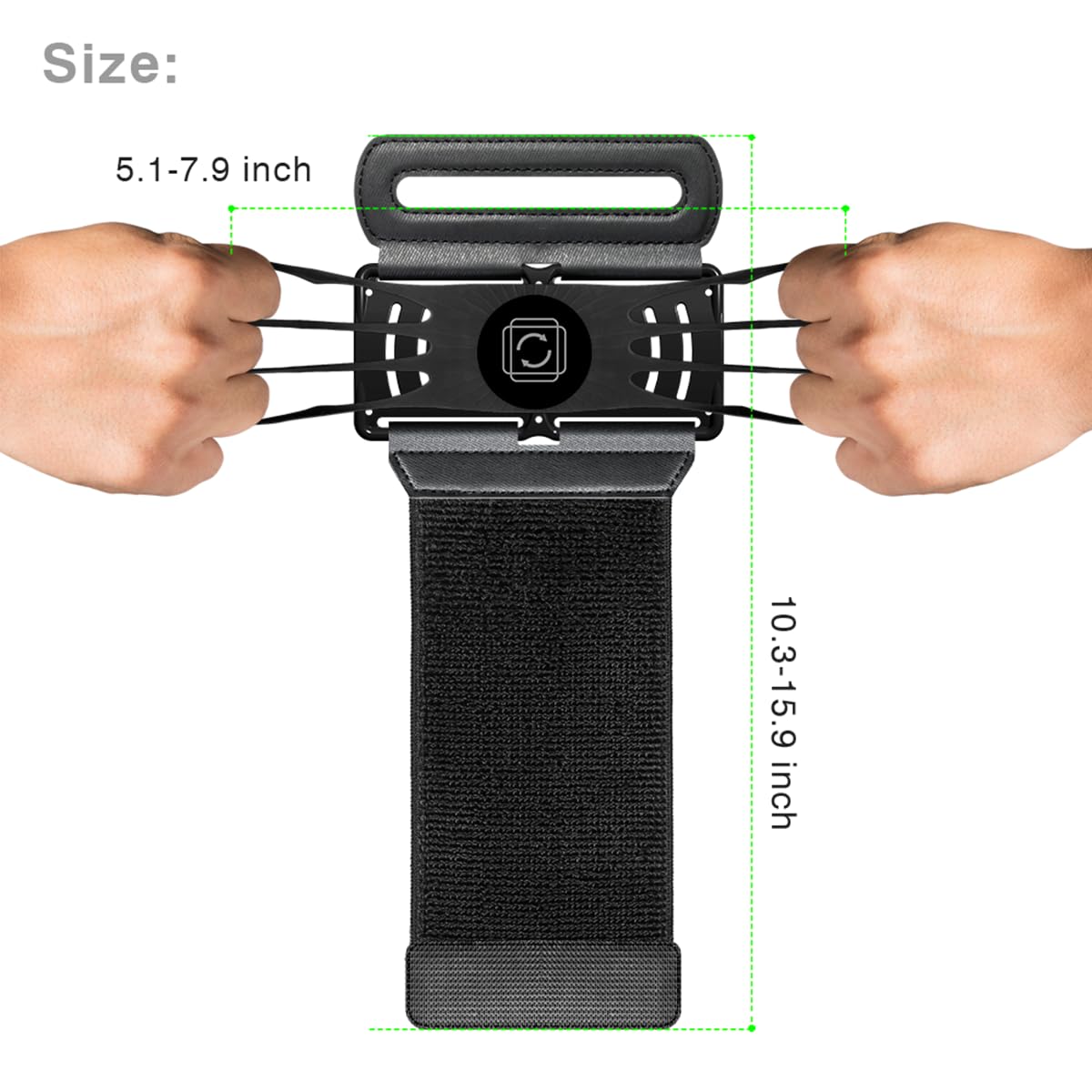 Vup Detachable Cell Phone Running Armband 360Rotatable For Iphone 16/15/14/13/Pro Max/Pro/Mini/12/11, Fits All 4-6.9 Inch Smartp