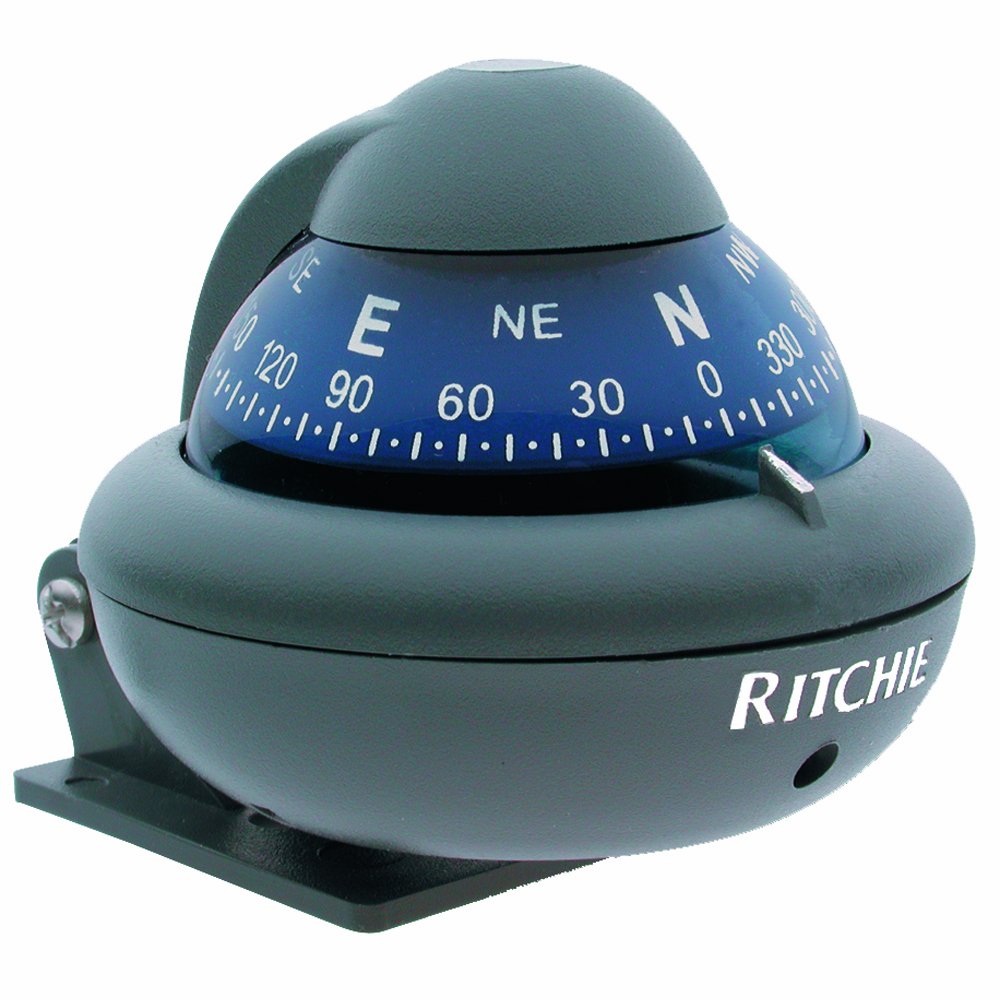 Ritchie X-10-M Explorer Navigator Marine Sport Dial Compass Bracket Mount - Gray
