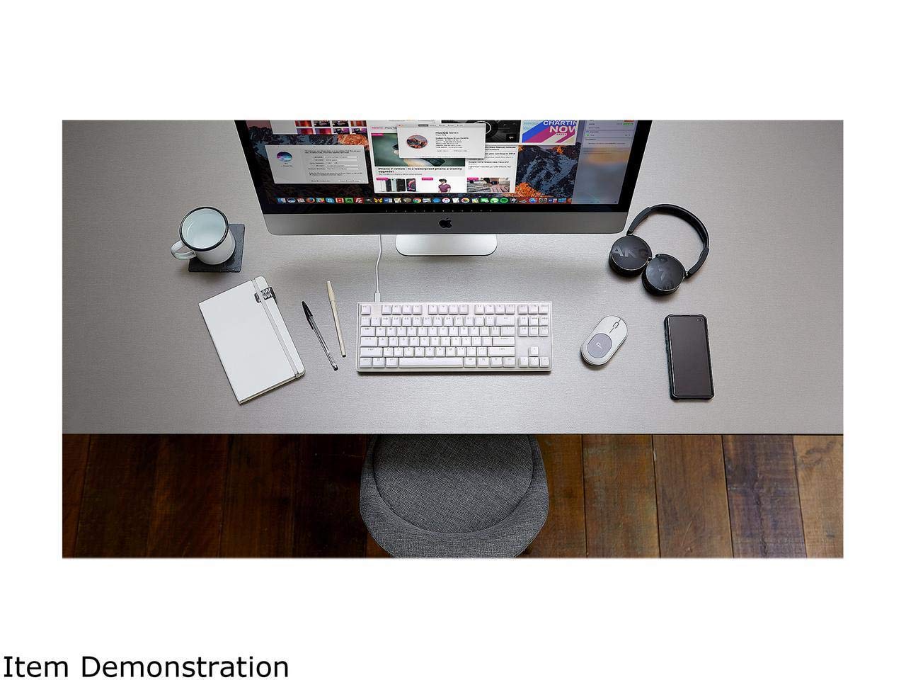 G.Skill Usb Km360 Professional Tenkeyless Mechanical Keyboard, Cherry Mx Red, Abs Dual Injection Keycap, (White)