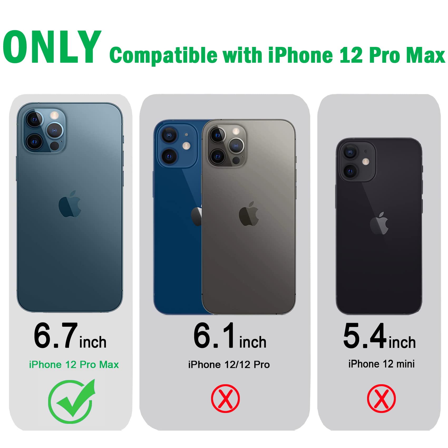 Jjgoo Compatible With Iphone 12 Pro Max Case Clear, Transparent Soft Shockproof Protective Slim Thin Bumper Cover Phone Case, Pu