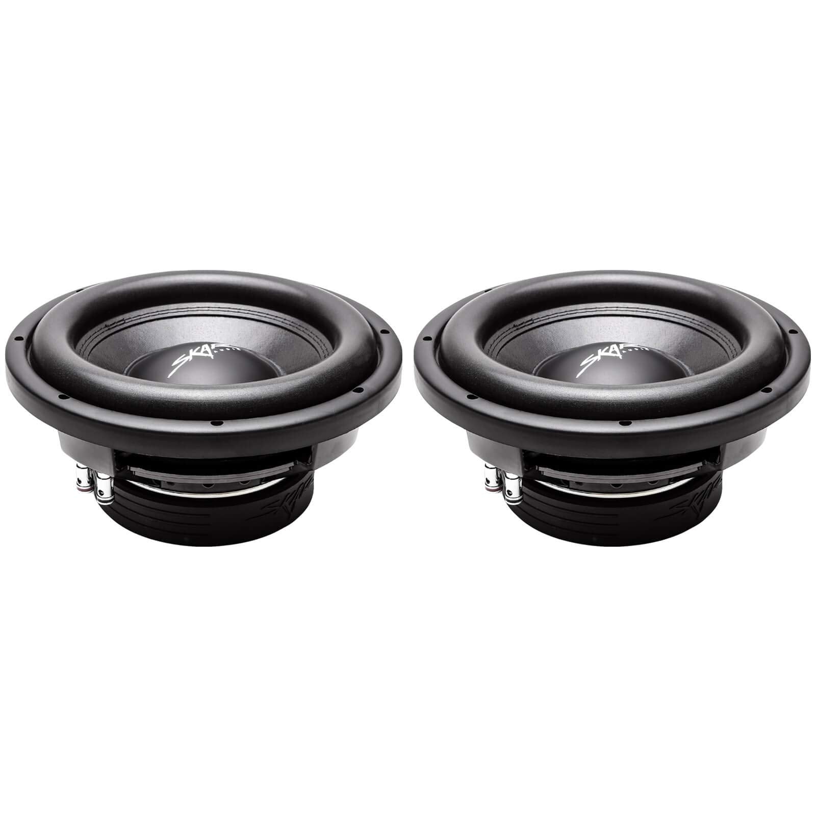 (2) Skar Audio Vd 10 D4 10'' 800W Max Power Dual 4 Ohm Shallow Mount Subwoofers, Pair Of 2