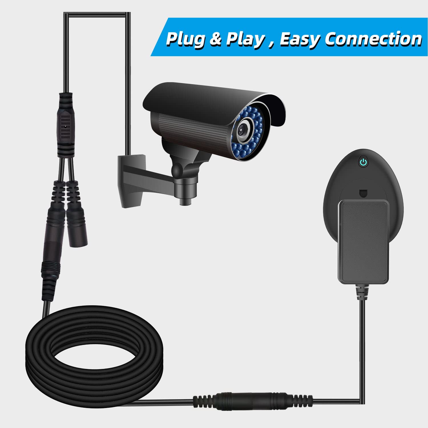 Dafurui 2.1Mm Dc Splitter Cable