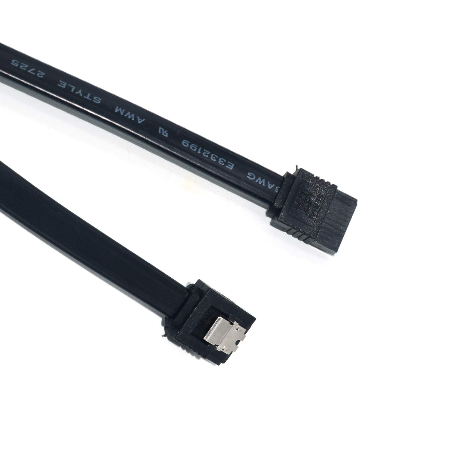 Elifeapply Sata Iii Cables Sata Iii 6.0 Gbps With Locking Latch 7Pin Female To Female Data Cable With Locking Latch Compatible F