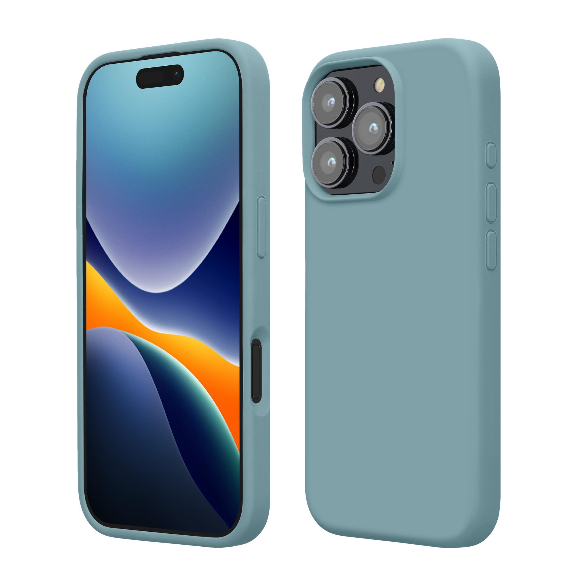 kwmobile Case Compatible with Apple iPhone 16 Pro Case - TPU Silicone Phone Cover with Soft Finish - Antique Stone