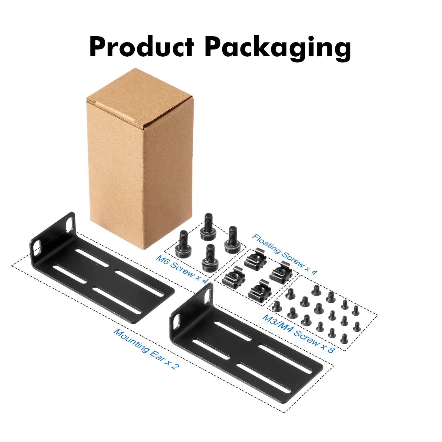 Mokerlink Adjustable Rack Mount Ear For 17.3 Inch Switches, Compatible For Hp/Hpe/Procurve/Aruba/Officeconnect Network Switch