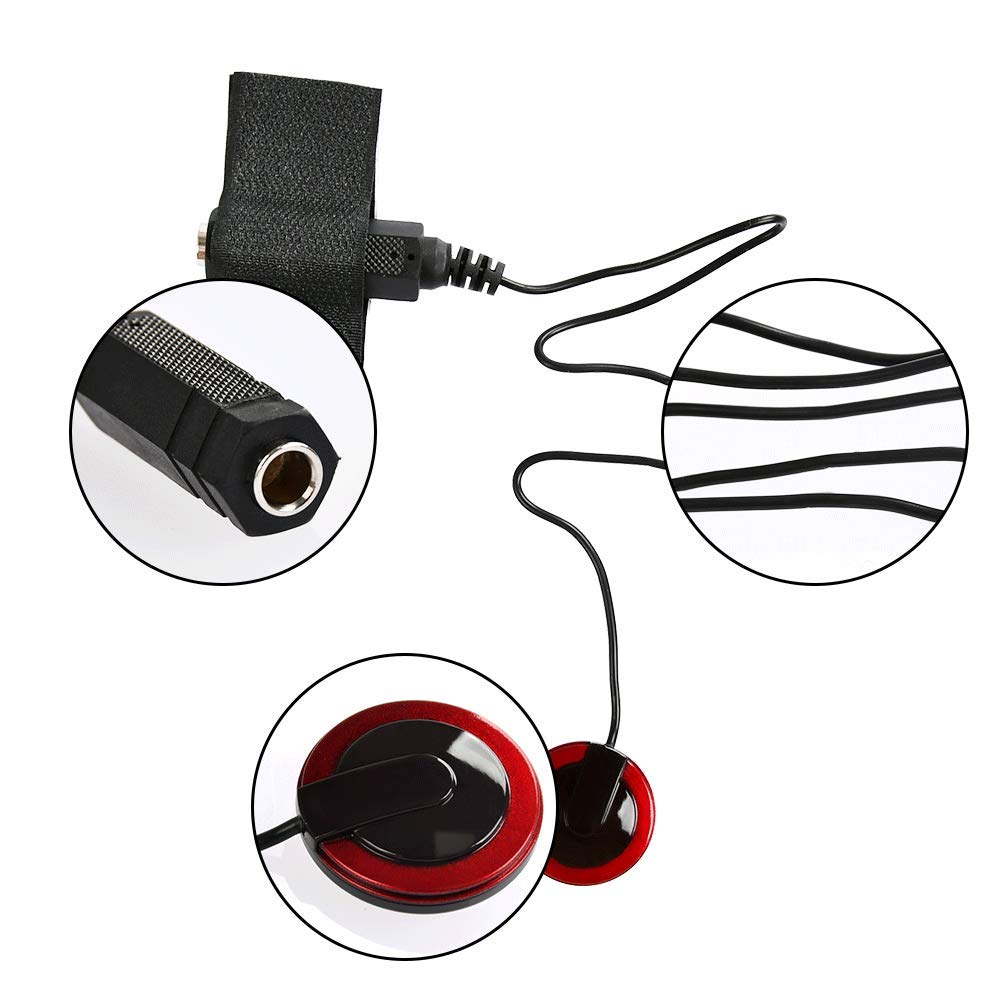 Timesetl 5 Pcs Piezo Contact Microphone Pickups Self Adhesive Instrument Pickups For Guitar, Violin, Viola, Cello, Banjo, Ukulel