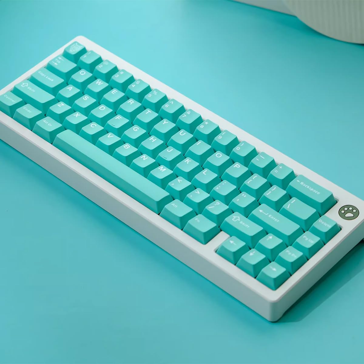 114 Keys Pbt Doubleshot Keycaps Cherry Profile Mint Blue Keycap Set Fit For Cherry Mx Switches Alice Keyboard Mechanical Keyboar