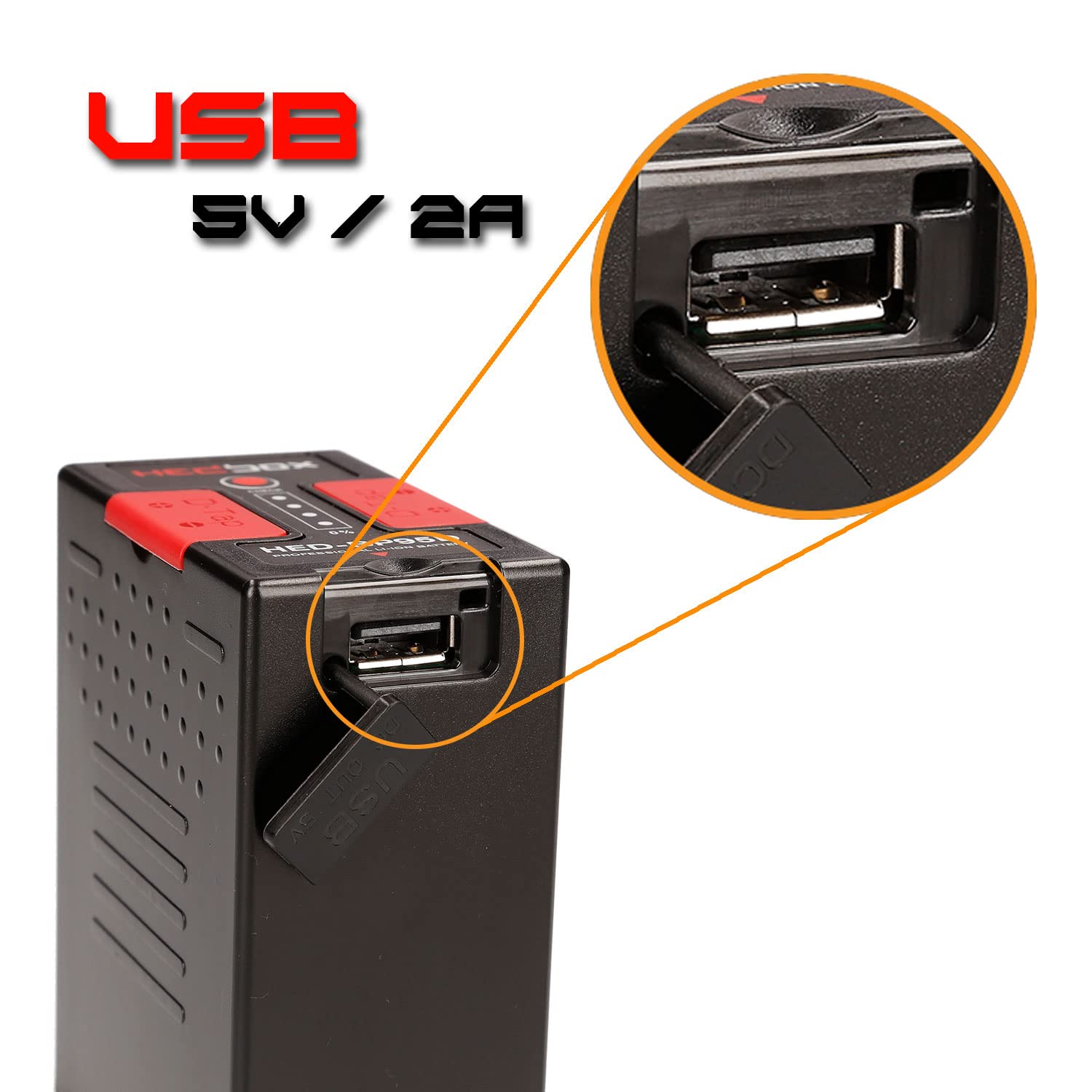 Hedbox Hed Bp75D   Li Ion Battery (75Wh / 5200Mah) 2X D Tap & Usb Out, Compatible With Sony Bp U60 And Pmw, Ilme Fx6, Pxw Fx9 Ca