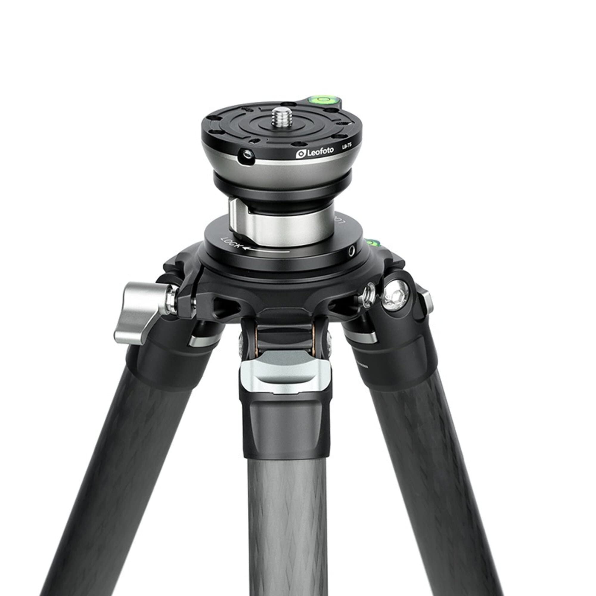 Lb 75 75Mm Leveling Base For Tripod W Butterfly Lock Collar 55Lb Max Load +/ 15 Tilt