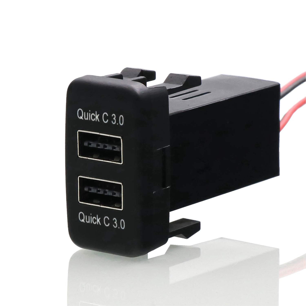 Qc3.0 Dual Usb Power Socket, Quick Charge Car Charger Usb Adapter For Smart Phone Pda Android Gps Use For Toyota Vigo