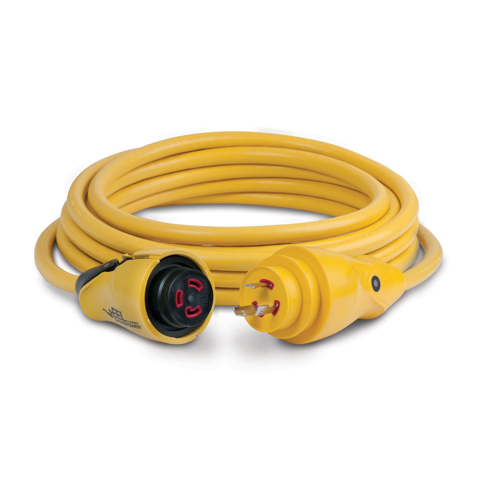 Marinco Eel 30 Amp 125 Volt Cord Set, Yellow, 12 Feet (Cs30 12)