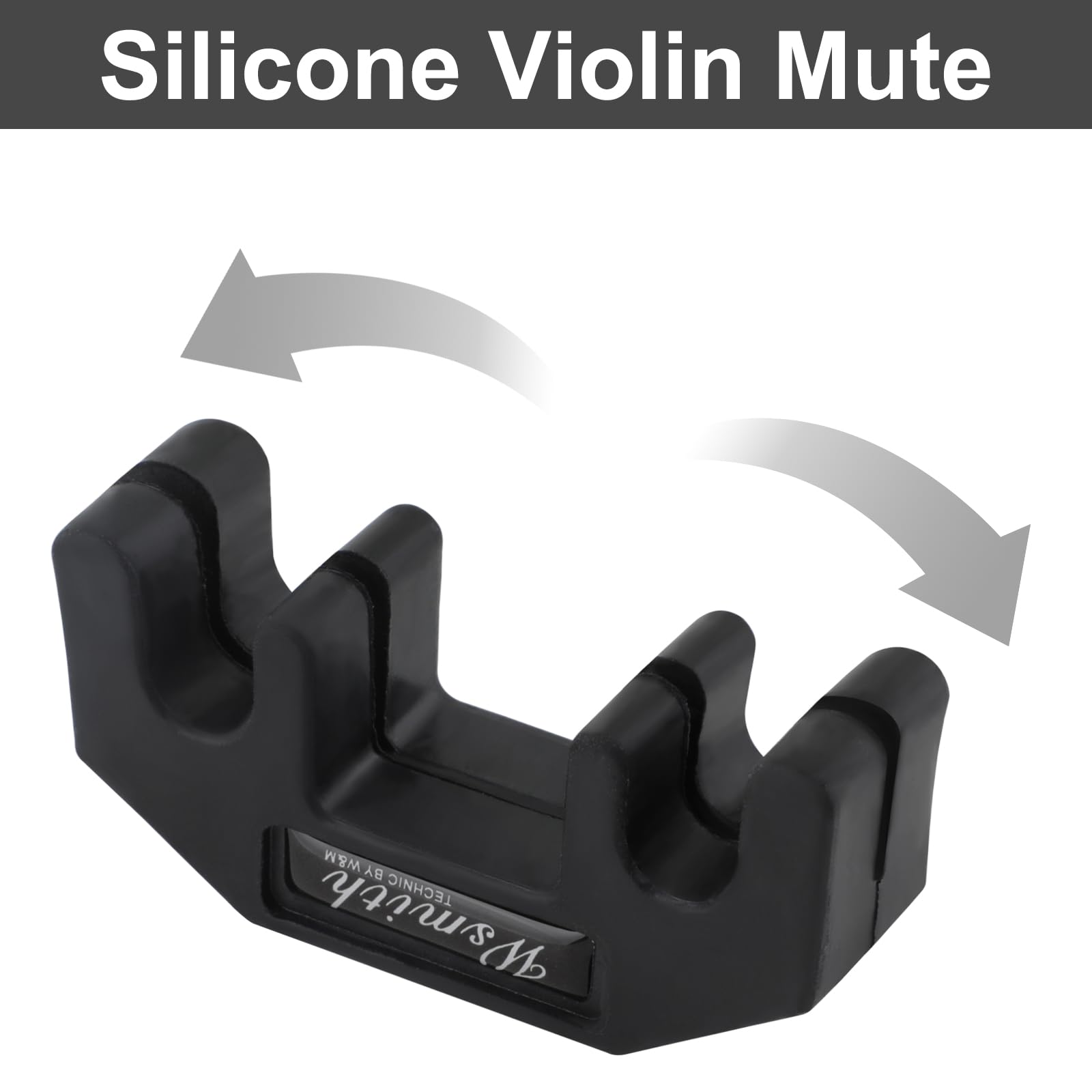 Violin Mute,6 Pcs Rubber Violin Practice Mute Set For Violin And Small Viola,Included 4 Pcs Claw Style & 2 Pcs Round Tourte Styl