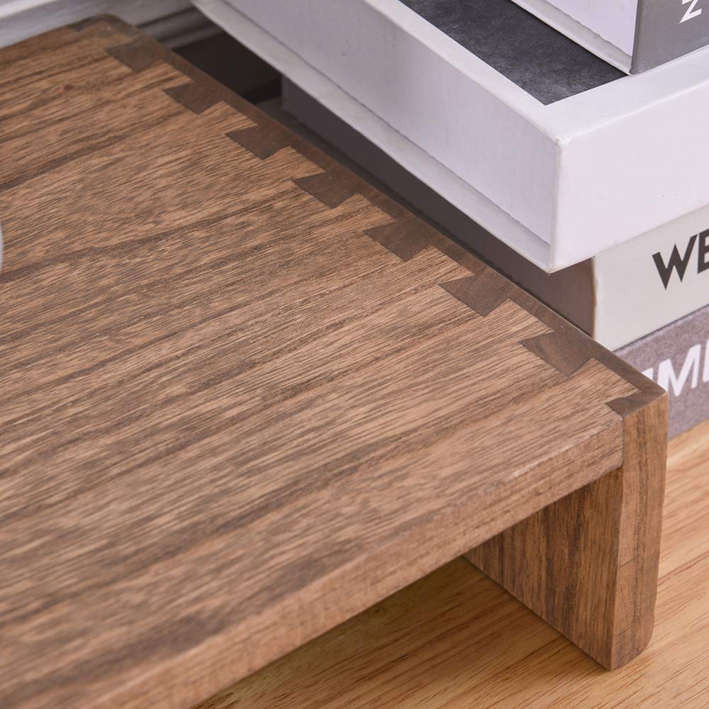 Kirigen Monitor Stand Wooden  Desk Stand Wood For Computer/Laptop/Tv Printer   Monitor Arms & Stands Desk Riser For Office Organ