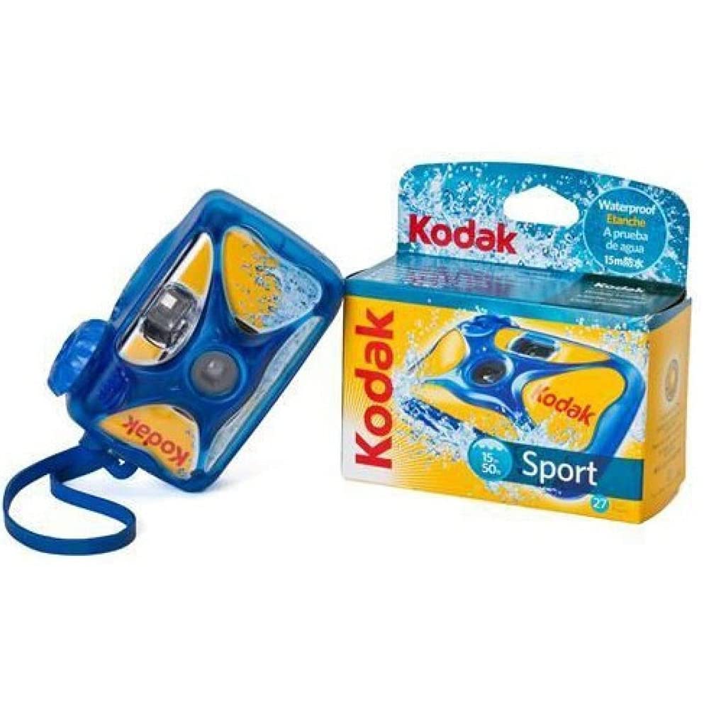 Kodak Sport Underwater Single Use Disposable Camera With 800 Speed 27 Exposure Film (3 Pack)