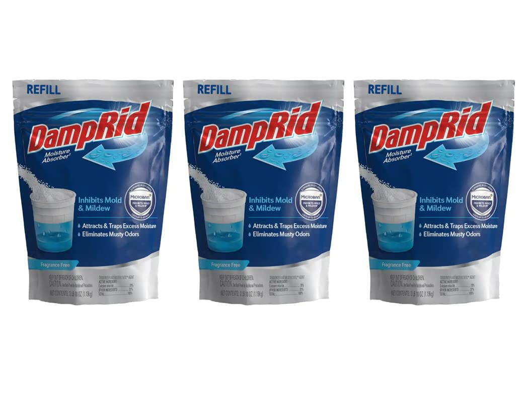 Damprid Fg30K Moisture Absorber Refill, 42 Ounce (3 Pack)