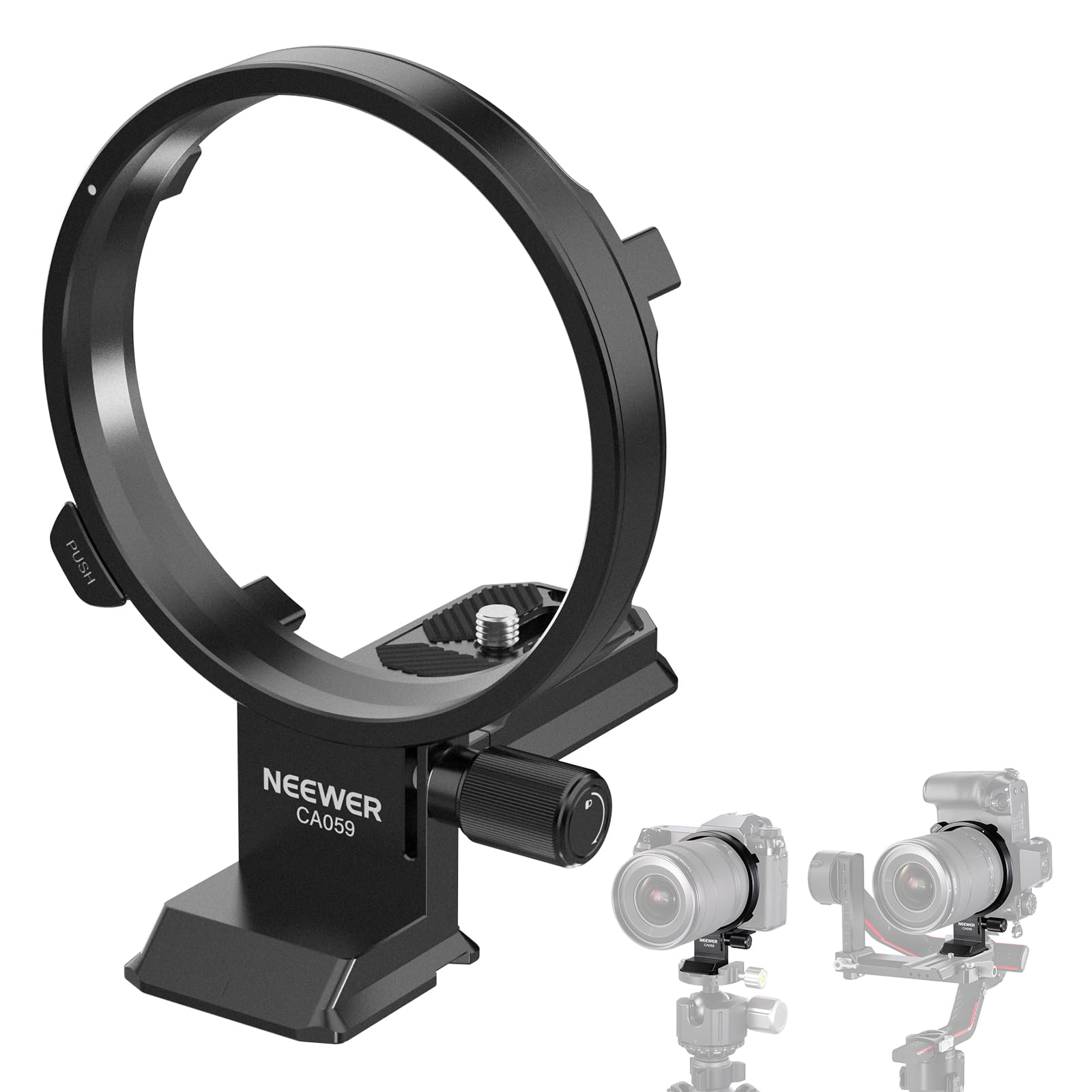 Neewer Rotatable Collar Mount Plate For Fujifilm Gfx100 Ii 100S 50S Ii, Fast Horizontal To Vertical Camera Tripod Lens Mount Rin