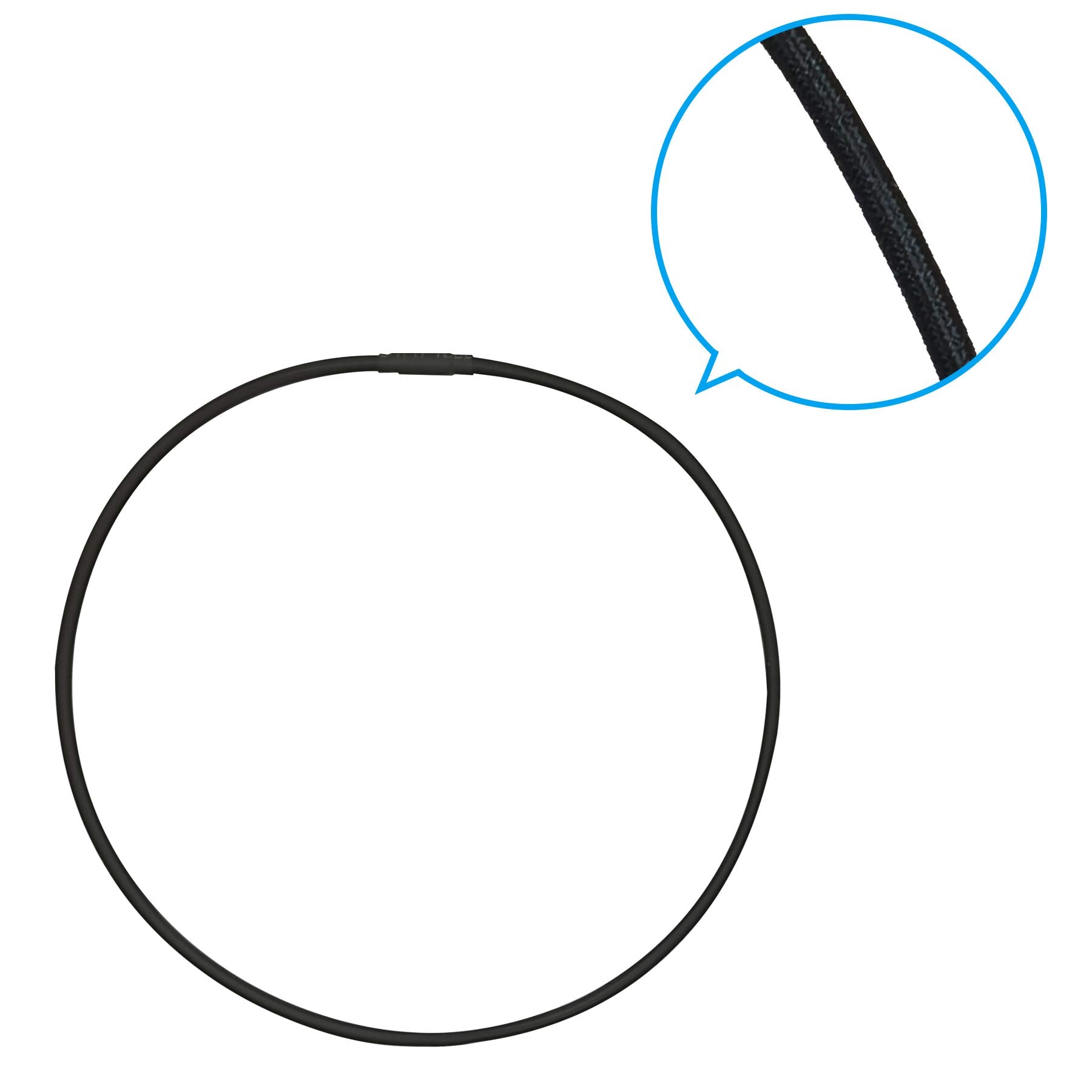 Mictop Universal Elastic Bands Replacement For Microphone Shock Mount Mic Holder Clamp Clip Anti Aging Rubber Rings, 6Pcs (Black