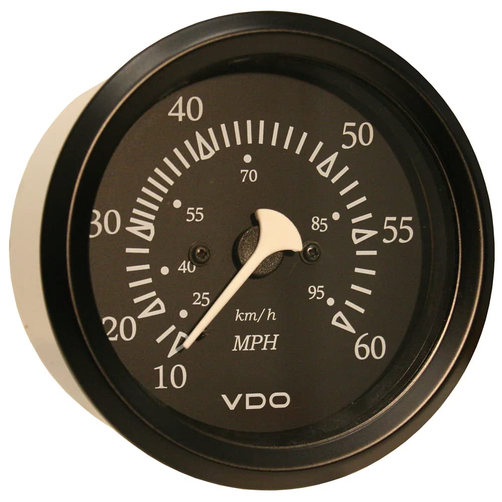Vdo Allentare Black 60Mph 3-3/8'' (85Mm) Pitot Speedometer - Black Bezel,WBAUVB01DFSJPA4