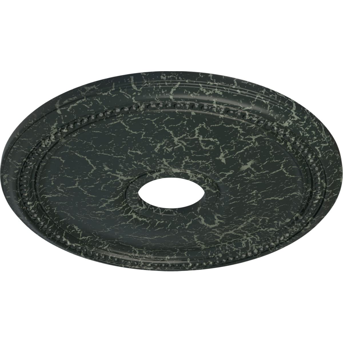 Ekena Millwork Cm18Diptc Diane Ceiling Medallion, 18Od X 3 5/8Id X 1 1/8P (Fits Canopies Up To 5 3/8), Hand-Painted Painted Turt