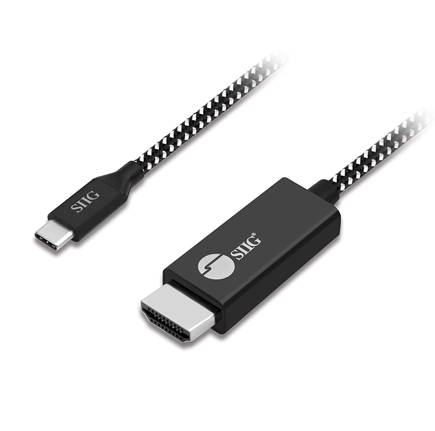 SIIG Cable CBTC0B12S1 2M USB TypeC to HDMI Cable Black OPP Bag
