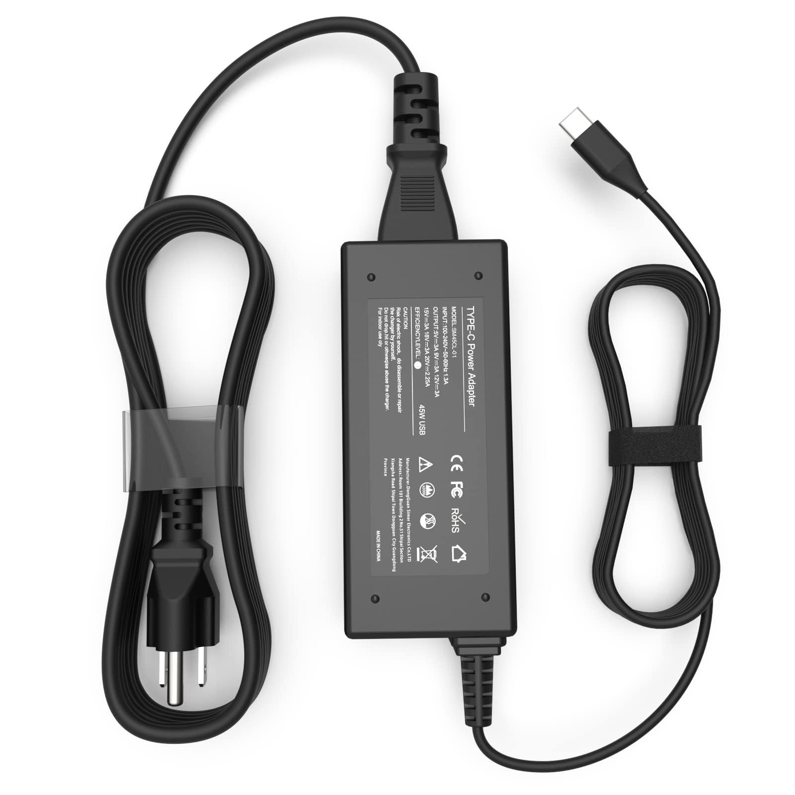 Universal 45W Type C Usb C Chromebook Charger Laptop Replacement For Acer Chromebook Spin Cp Cb 311 315 11 13 15 713 715,Lenovo 