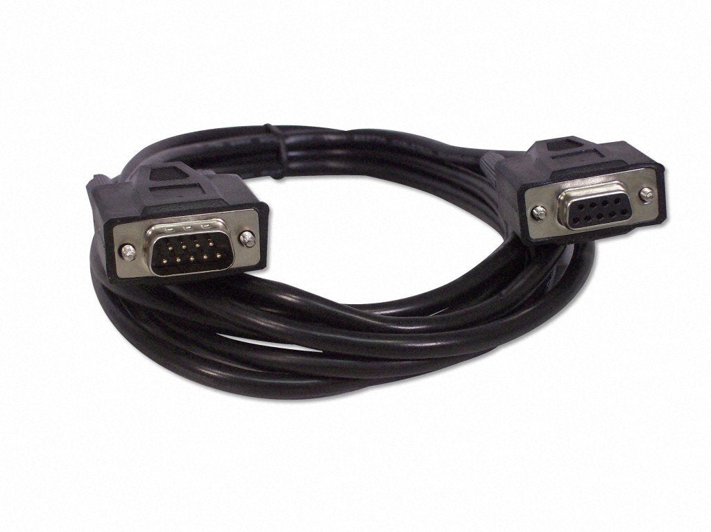 Ycs Basics Black Db9 9 Pin Serial / Rs232 Male/Female Extension Cable (10 Ft)