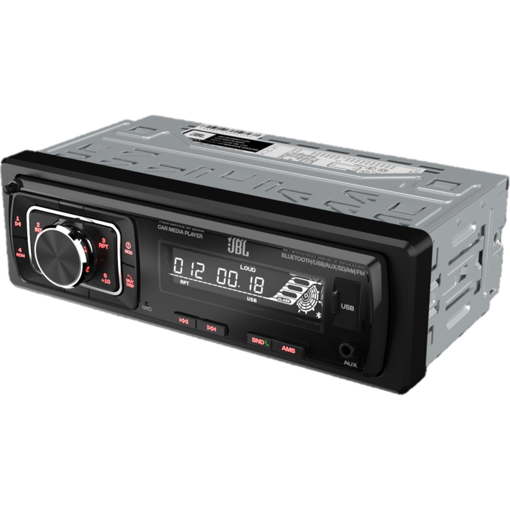 Jbl Celebrity150 Single Din Bluetooth Fm Radio Usb/Aux Sd Card High Power Mechless With F/R And Sub Output Car Media Receiver