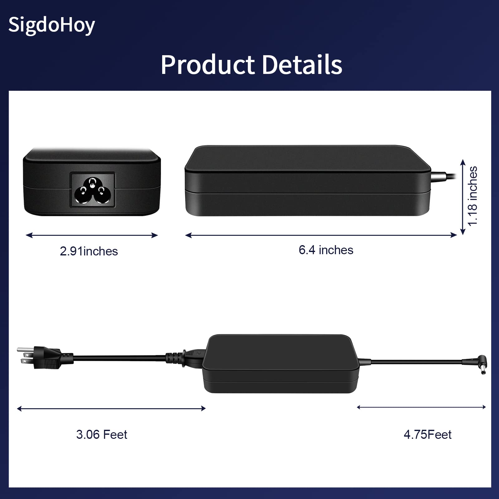 150W 20V Charger Fit For Asus Tuf Gaming A15 Fa506 A17 Fa706 F15 F17 Fx505Gt Fx705Gt, Asus Rog Strix G531Gt Gl531Gt G512Li,Adp 1