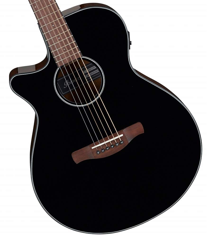 Ibanez Aeg50L Left Handed Acoustic Electric Guitar   Black High Gloss