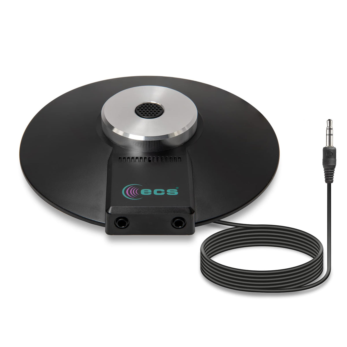 Ecs Wordforum 3.5Mm Trs 360 Omnidirectional Stereo Conference Microphone For Pc   With Daisy Chain Option, Condenser Mic For Tel