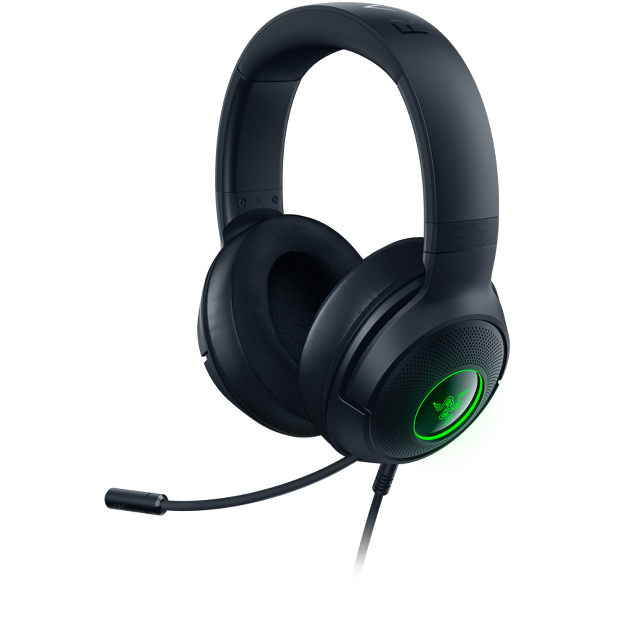 Razer Kraken V3 X Wired USB Gaming Headset: Lightweight Build - Triforce 40mm Drivers - HyperClear Cardioid Mic - 7.1 Surround S