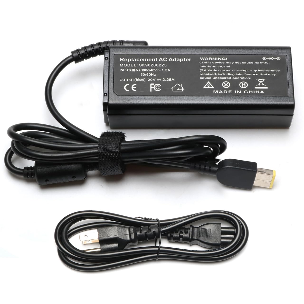 Jeestam 45W 20V 2.25A Ac Adapter Laptop Charger Replacement For Lenovo Adlx45Nlc3A Adlx45Ncc3A Adlx45Ndc3A Adlx45Ncc2A Adlx45Nlc2A 45N0289 45N0290 45N0294 0B47030 0C19880 36200245 Power Cord