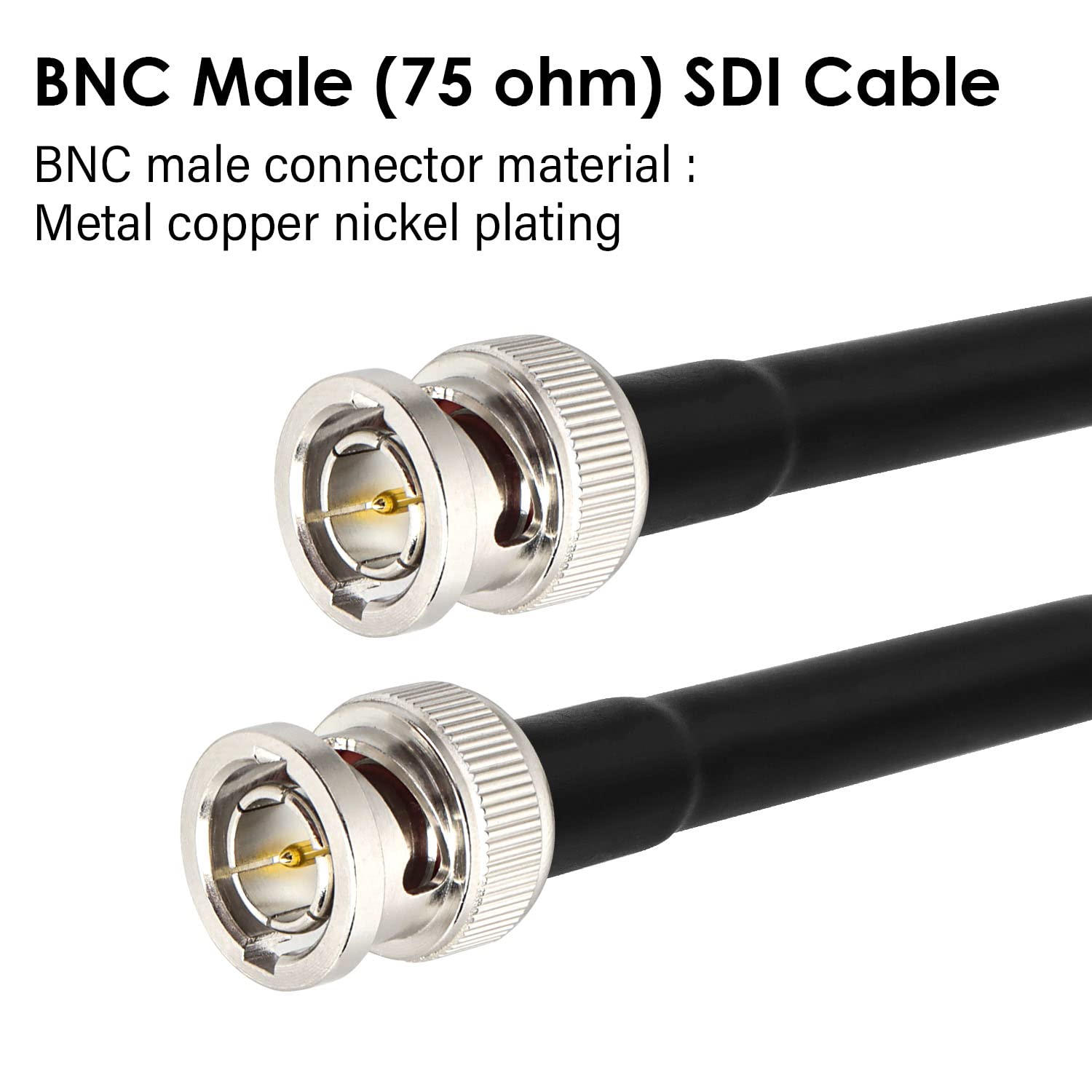 Xrds  Rf 5Ft Sdi Cable, Hd Sdi Cable Bnc To Bnc Digital Video Cable Rg59 Bnc Cable Supports Hd Sdi/3G/6G Sdi/4K/8K Sdi Video Cab
