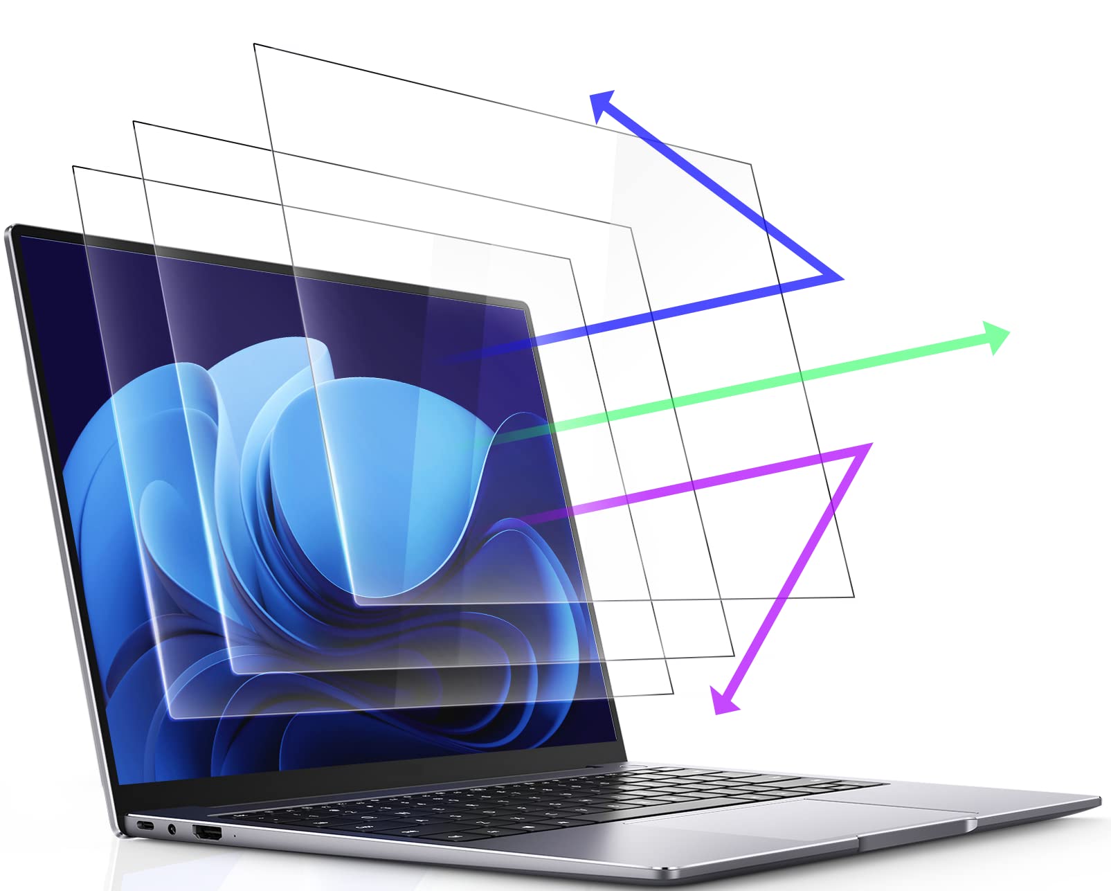 Peslv 3 Pcs 15.6 Inch Laptop Anti Blue Light Screen Protector For 16:10 Widescreen Monitor, 15'' Computer Glare Filter/Uv Blocke