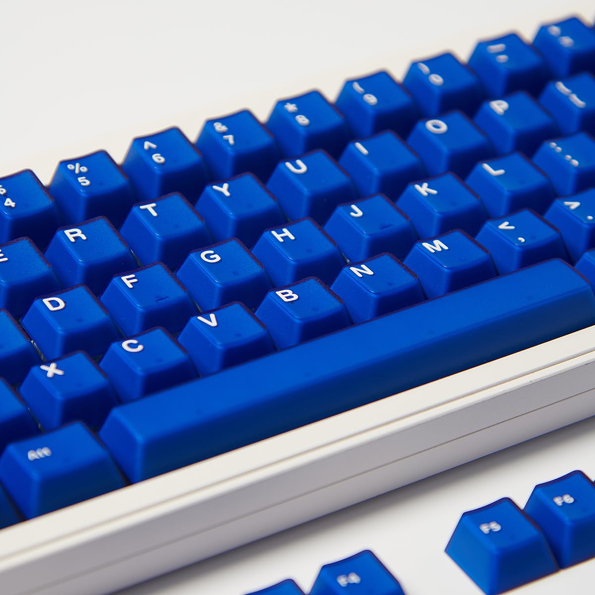 Pbt Double Shot Blue Keycaps Cherry Profile Translucent Keycaps Set 114 Keys Fit For Mechanical Keyboard 60% 65% 95% Cherry Mx S