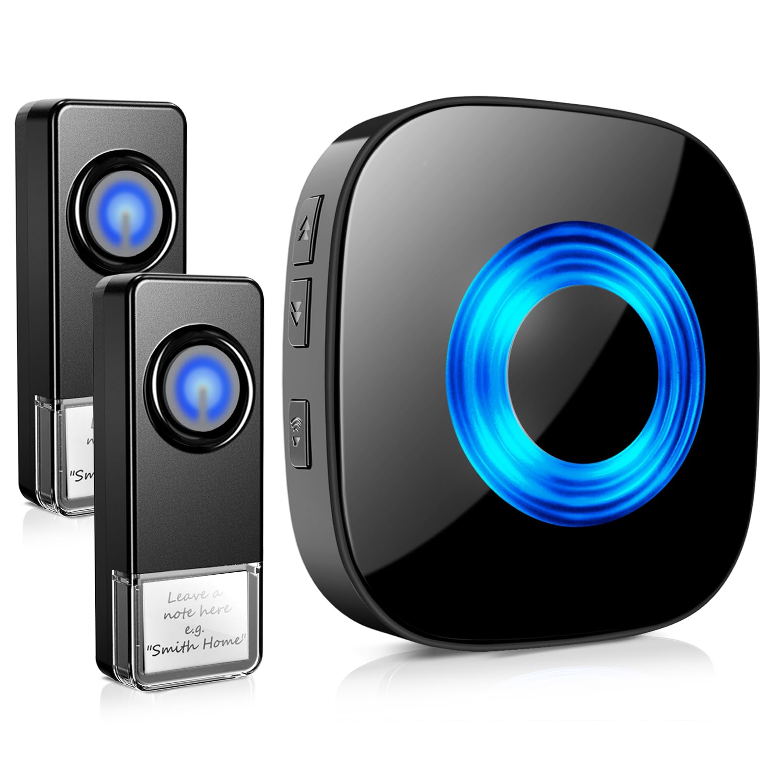 Physen Wireless Door Bell With 2 Buttons, Waterproof Door Bells & Chimes Wireless, Operating At Over 1300 Ft Range, 58 Doorbell