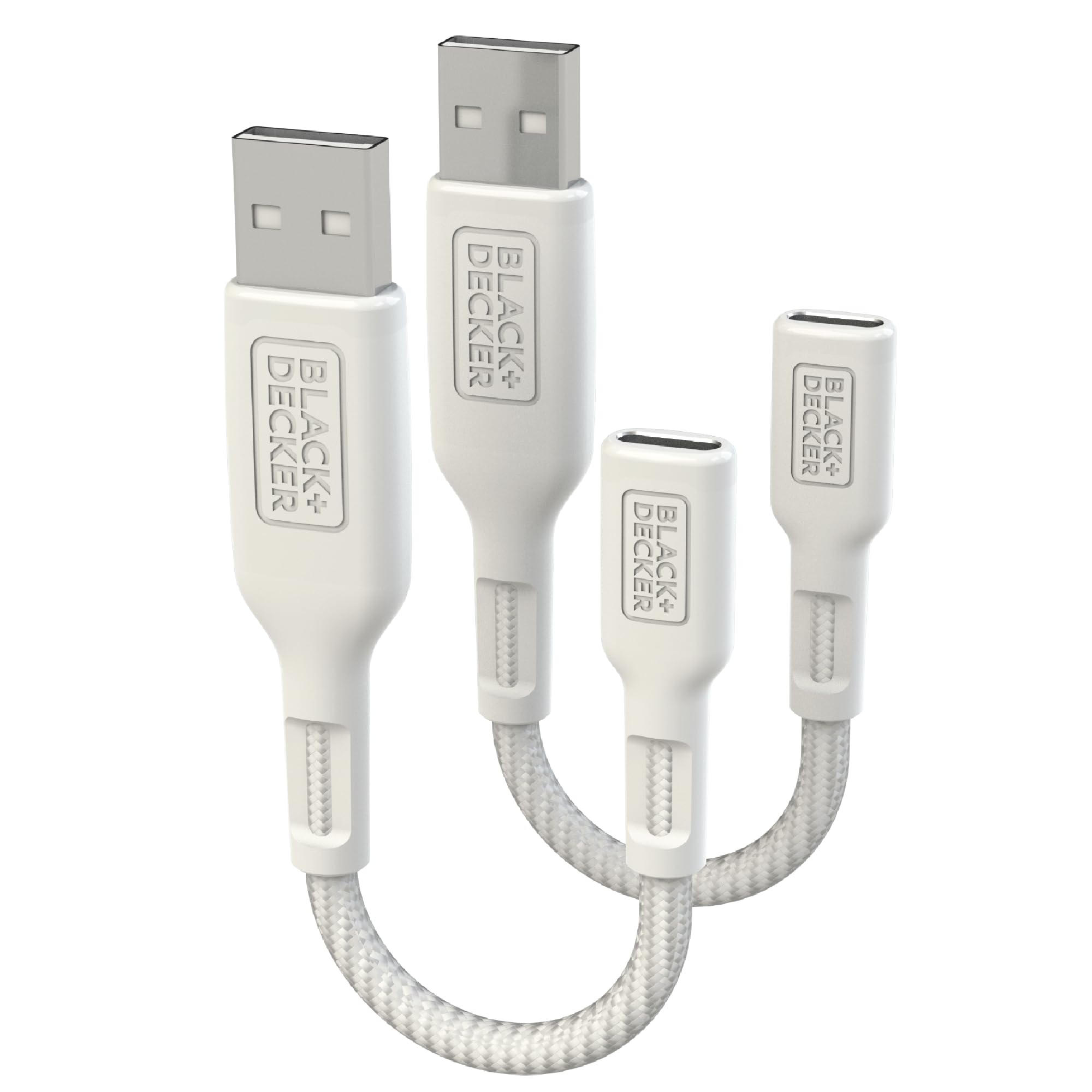 BLACK+DECKER USB C to USB Adapter [2 Pack], Type C Female to USBA Male OTG Cable USBA to USBC Adapter Apple Compatible with MacB