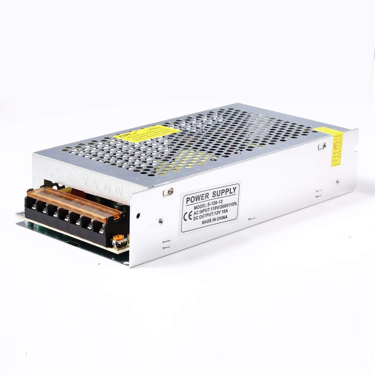 12V 10A Dc Universal Regulated Switching Power Supply (Smps) 120W Ac 110V / 220V To Dc 12V 10Amp For Cctv, Radio, Computer Proje