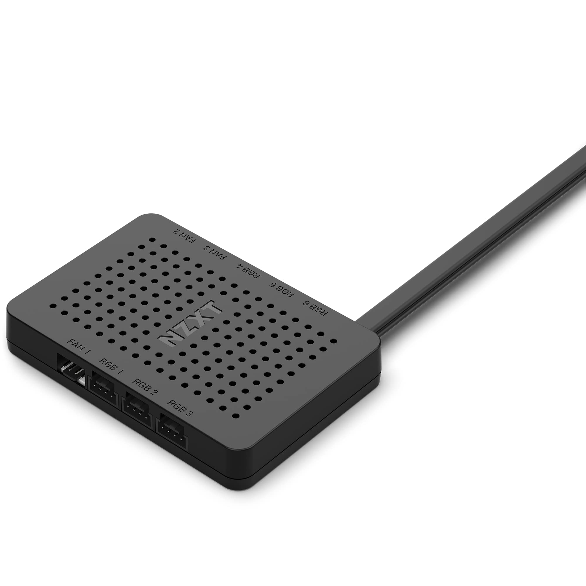 Nzxt Rgb & Fan Controller   Ac Crfr0 B1 6 Rgb Lighting Channels   3 Fan Channels   Rgb Lighting Customization   Black