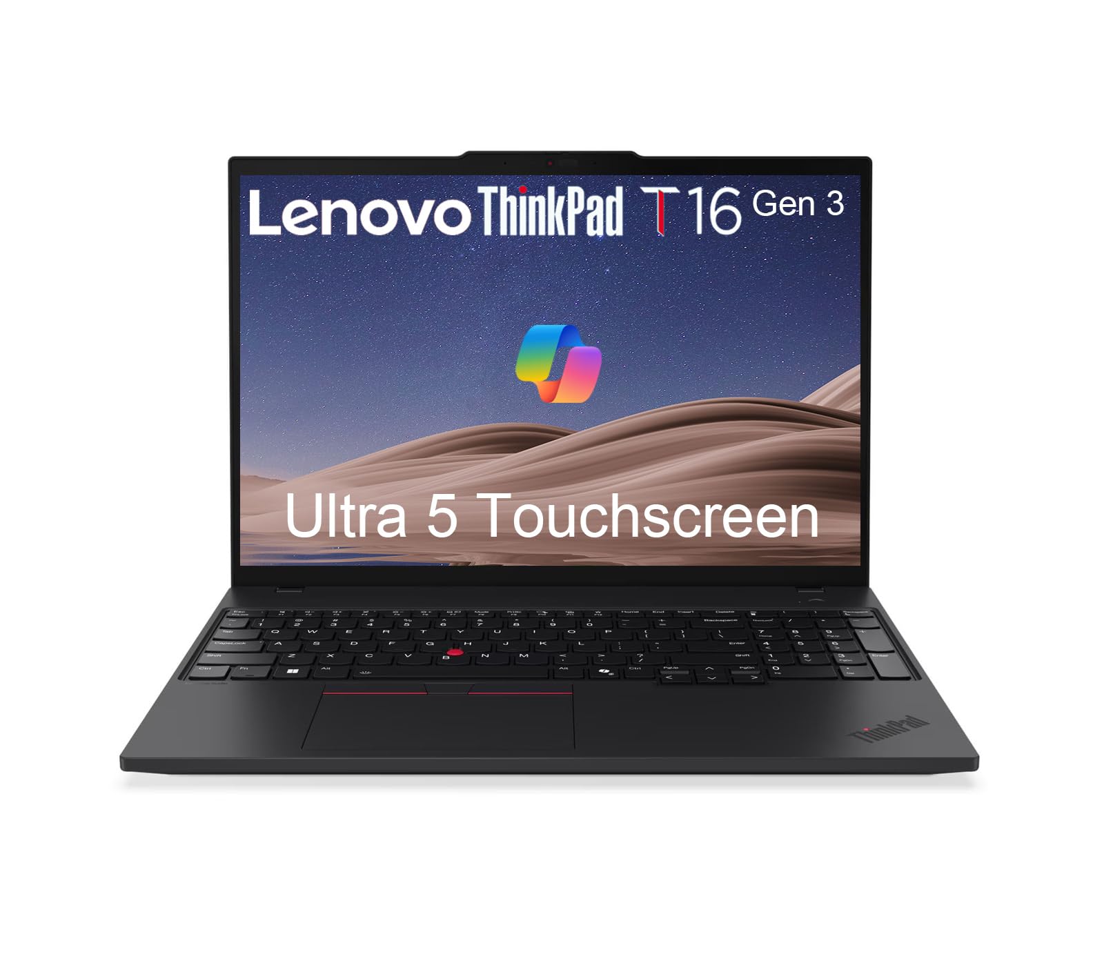 Lenovo ThinkPad T16 Business Laptop AI PC, 16 FHD+ Touchscreen, Intel 12Core Ultra 5 125U (> i71355U), 5MP IR Webcam, IST Com