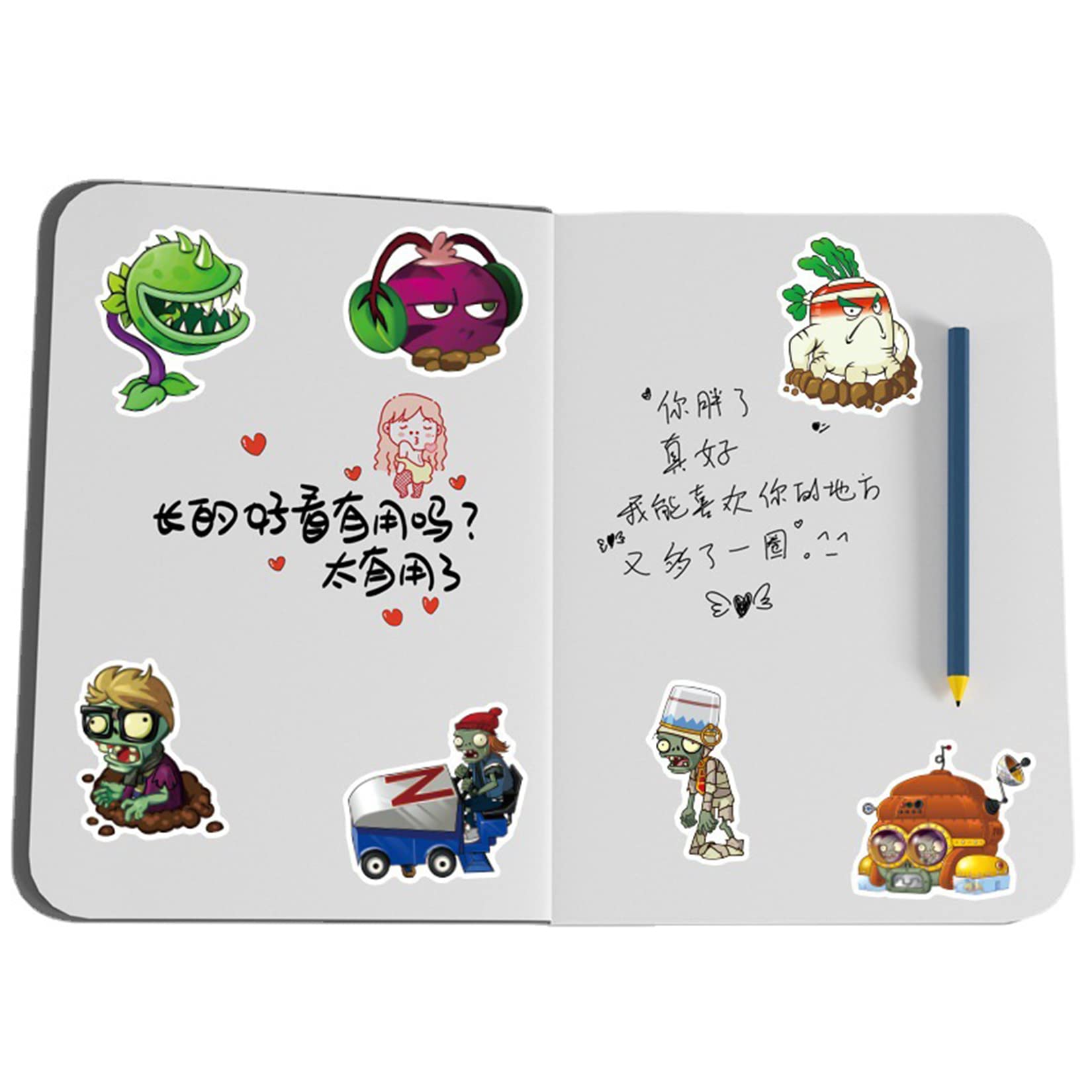Ltzstone 100Pcs Plants Vs. Zombies Stickers Decals For Laptops Water Bottles Toys And Gifts For Kids Teens Girls Perfect For Lap