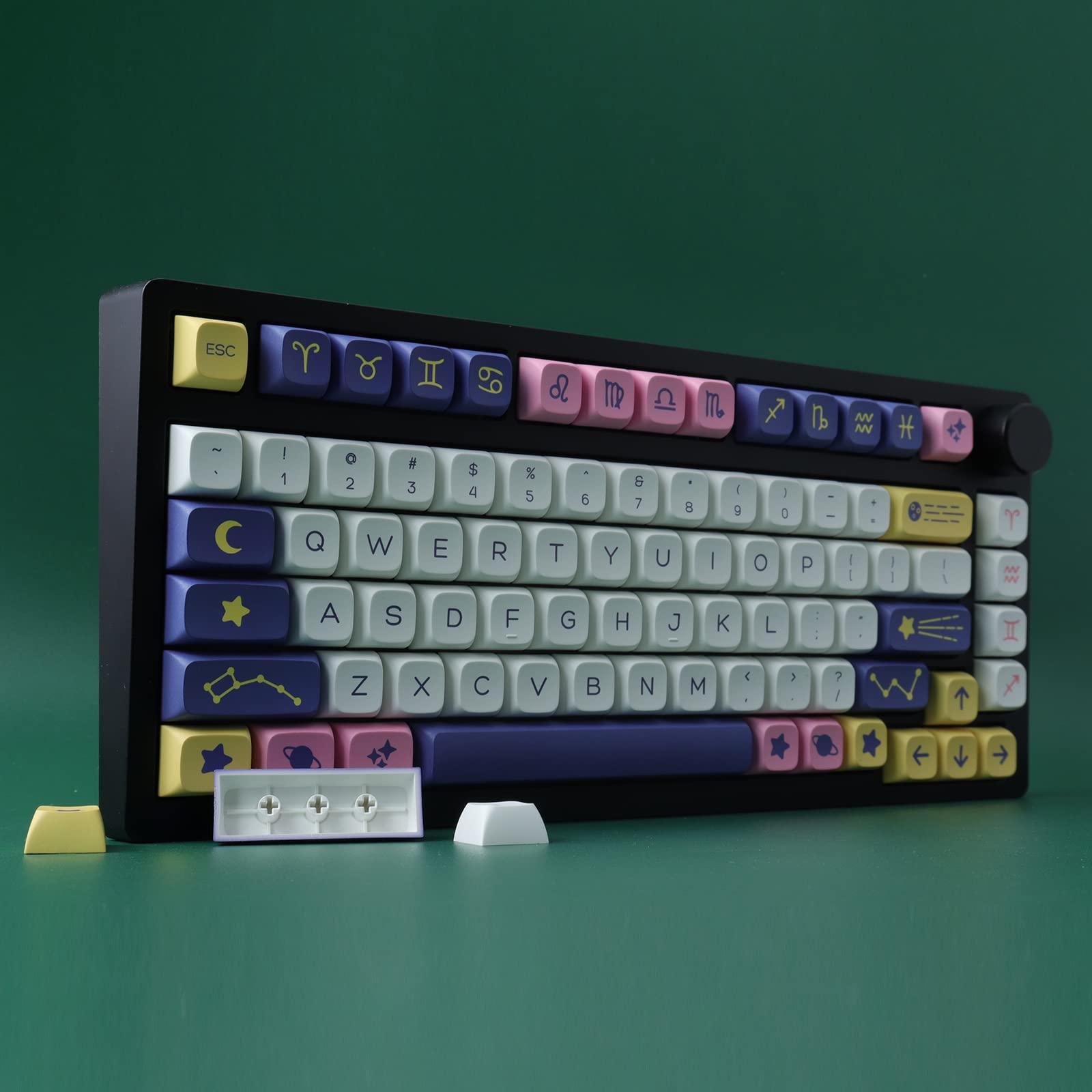 Jomkiz Keycaps,132 Keys Pbt Keycaps Set Constellation Xda Profile Dye Sublimation Customized Us Layout Keycaps For With Cherry M