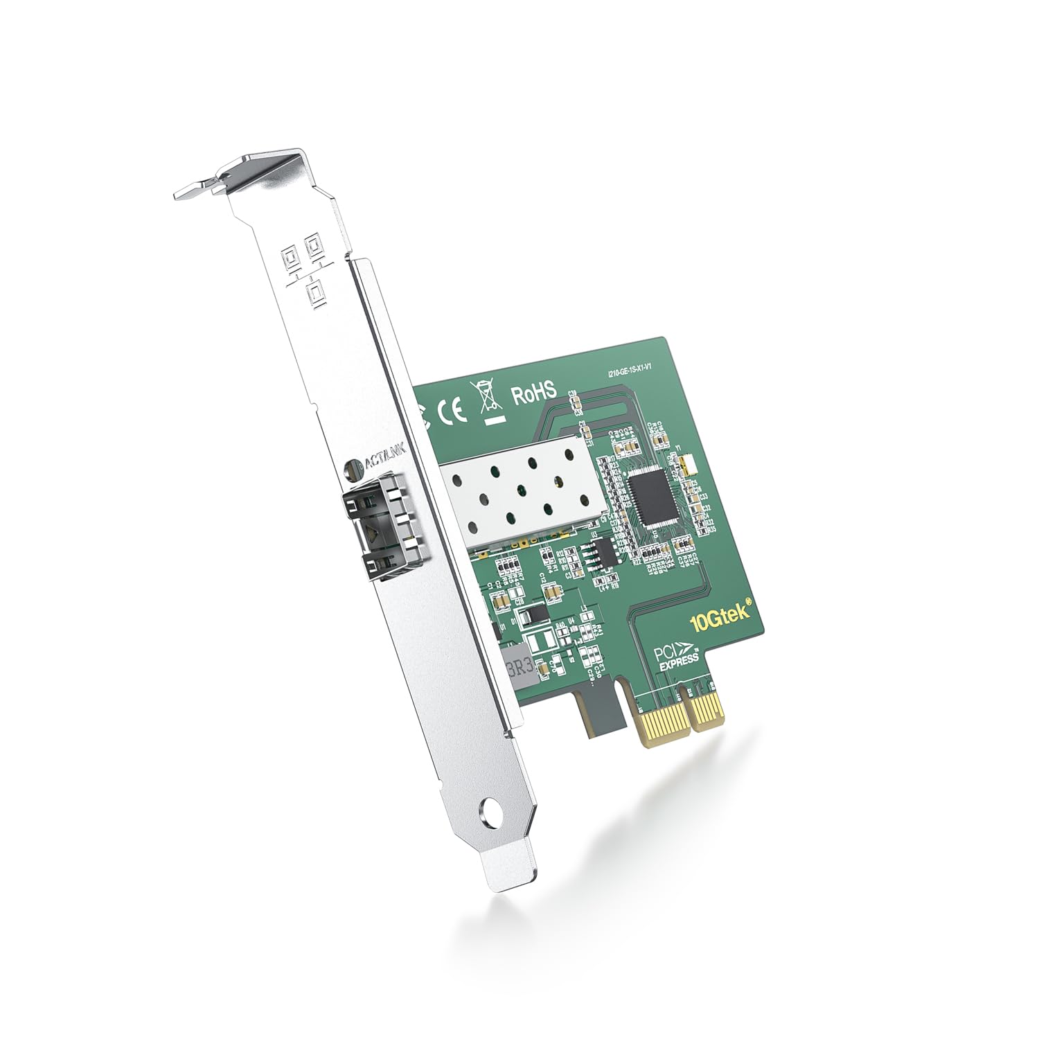 Ipolex 1.25G Nic Network Card, Single Sfp Port, With Intel I210As, Support Windows/Windows Server/Centos/Ubuntu/Sues/Freebsd/Vmw