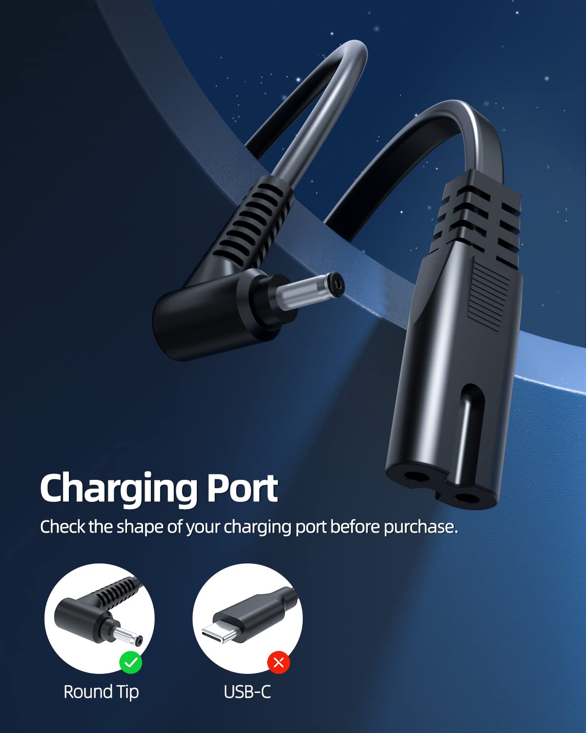 Charger Fit For Samsung Galaxy Book Flex Alpha   (Compatible With Np730Qcj Laptop) (Ul Safety Certified), Round Connector